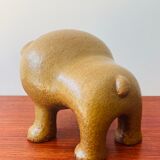 Vintage Lisa Larson pour Gustavsberg Midi Bulldog Ceramic Sculpture. Céramique Bulldog vintage.