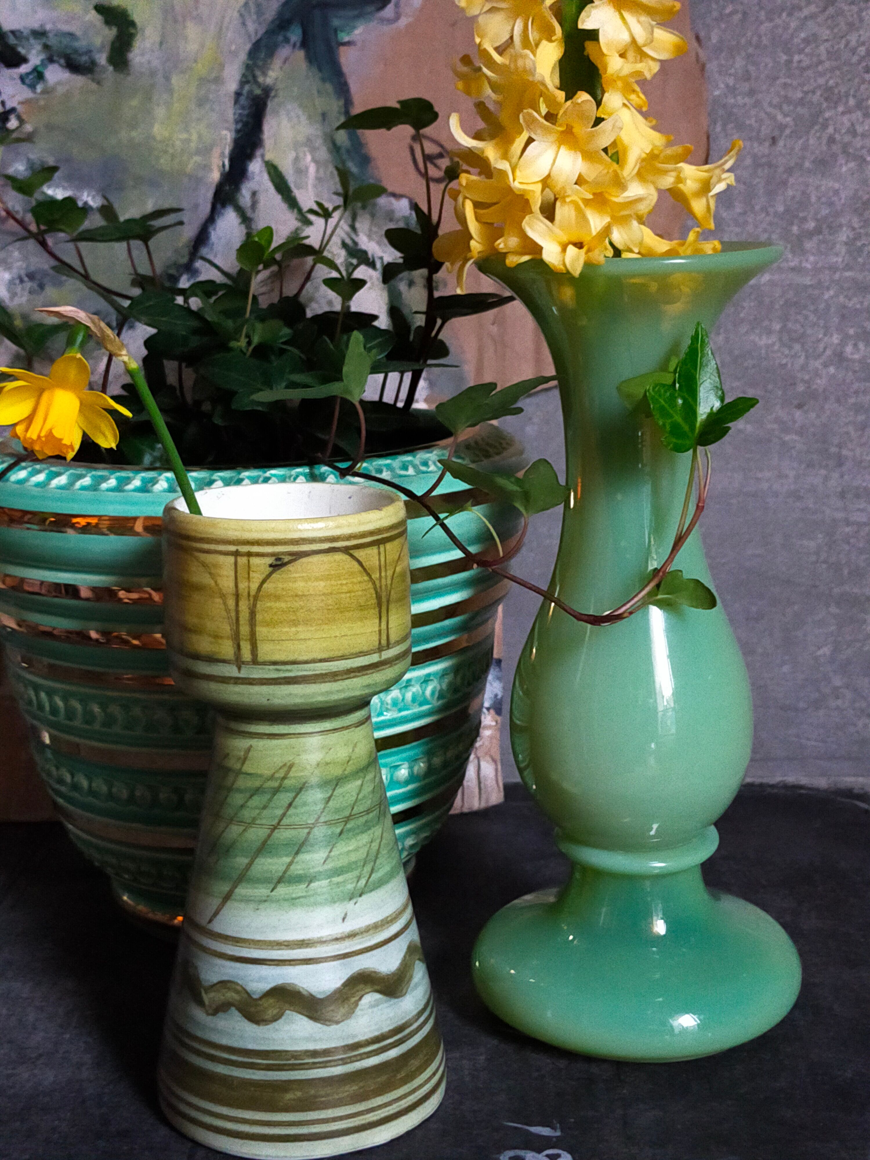 Opaline soliflore vase early twentieth century
