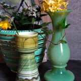 Opaline soliflore vase early twentieth century