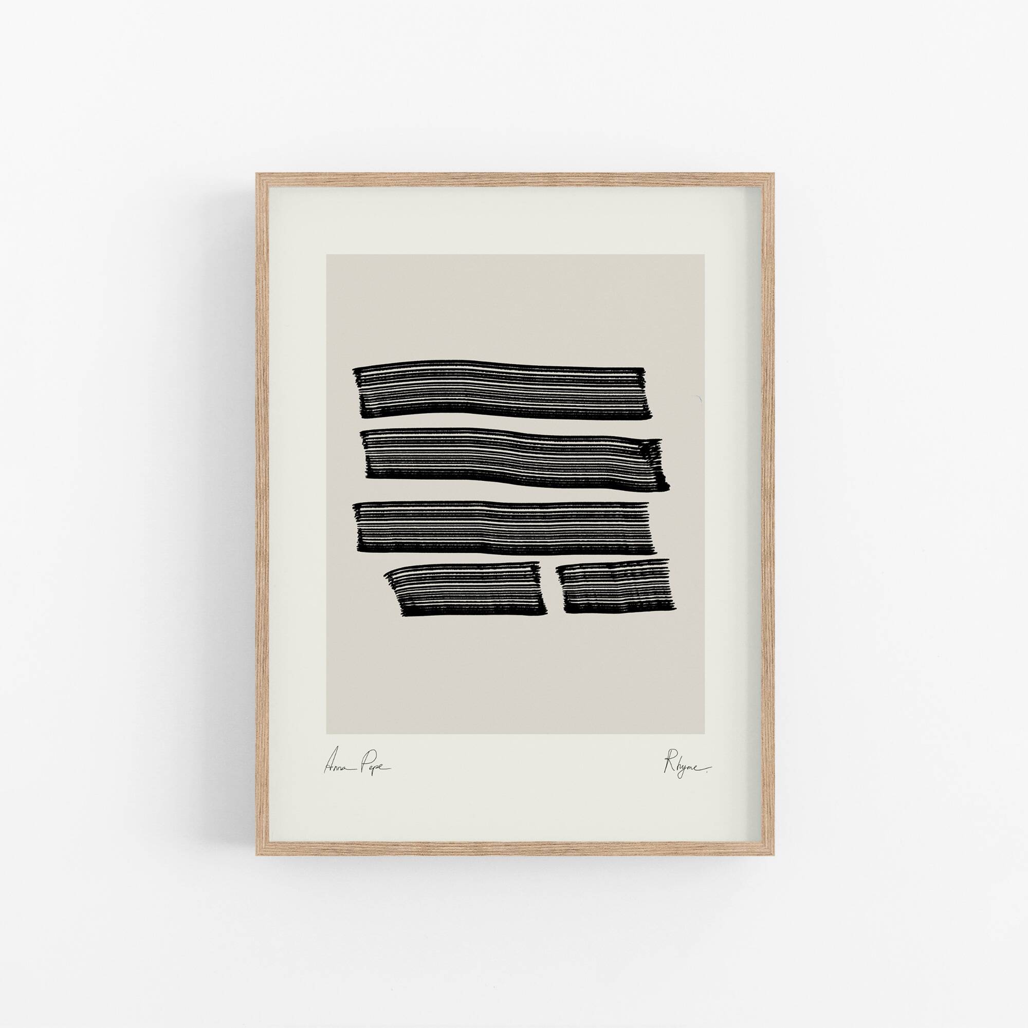 Abstract lines giclee print, 50x70cm