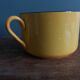 Tasses et soucoupe Saint Amand céramique jaune