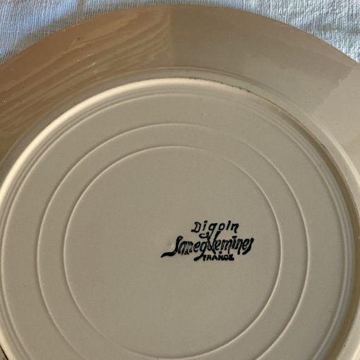 Set of 12 plates Digoin Sarreguemines