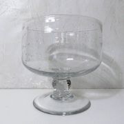 Large bubble glass bowl vintage
