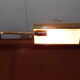 Modernist brass floor lamp deknudt 1970 vintage
