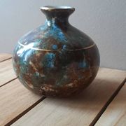 Vase soliflore en porcelaine de Limoges émaillée