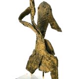 Statuette futuristica 24 in bronze by Lorena Berg, anni '20