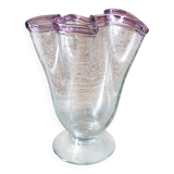 Large Michel Steiner handkerchief vase