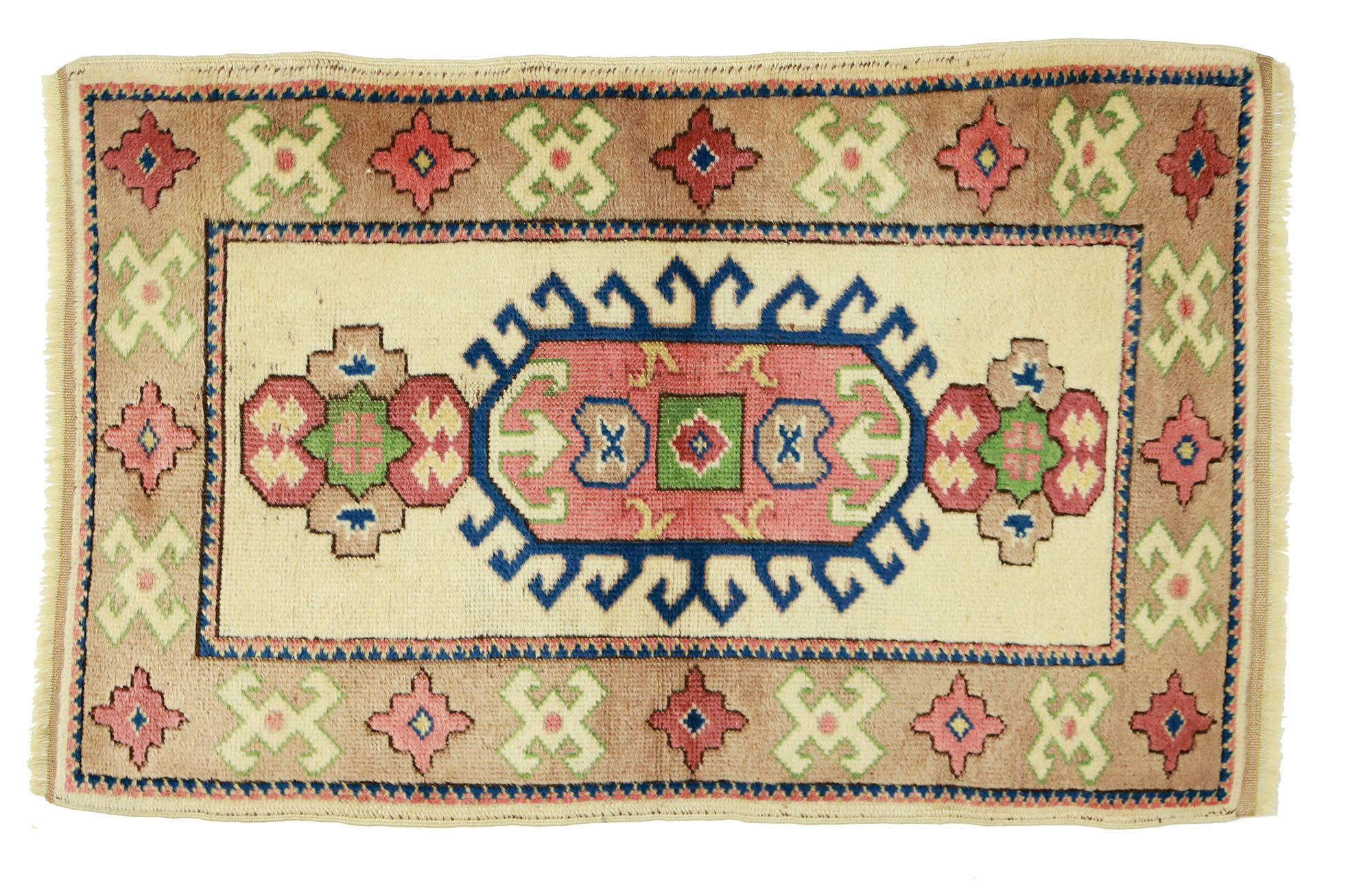 Anatolian handmade vintage rug 123 cm x 79 cm