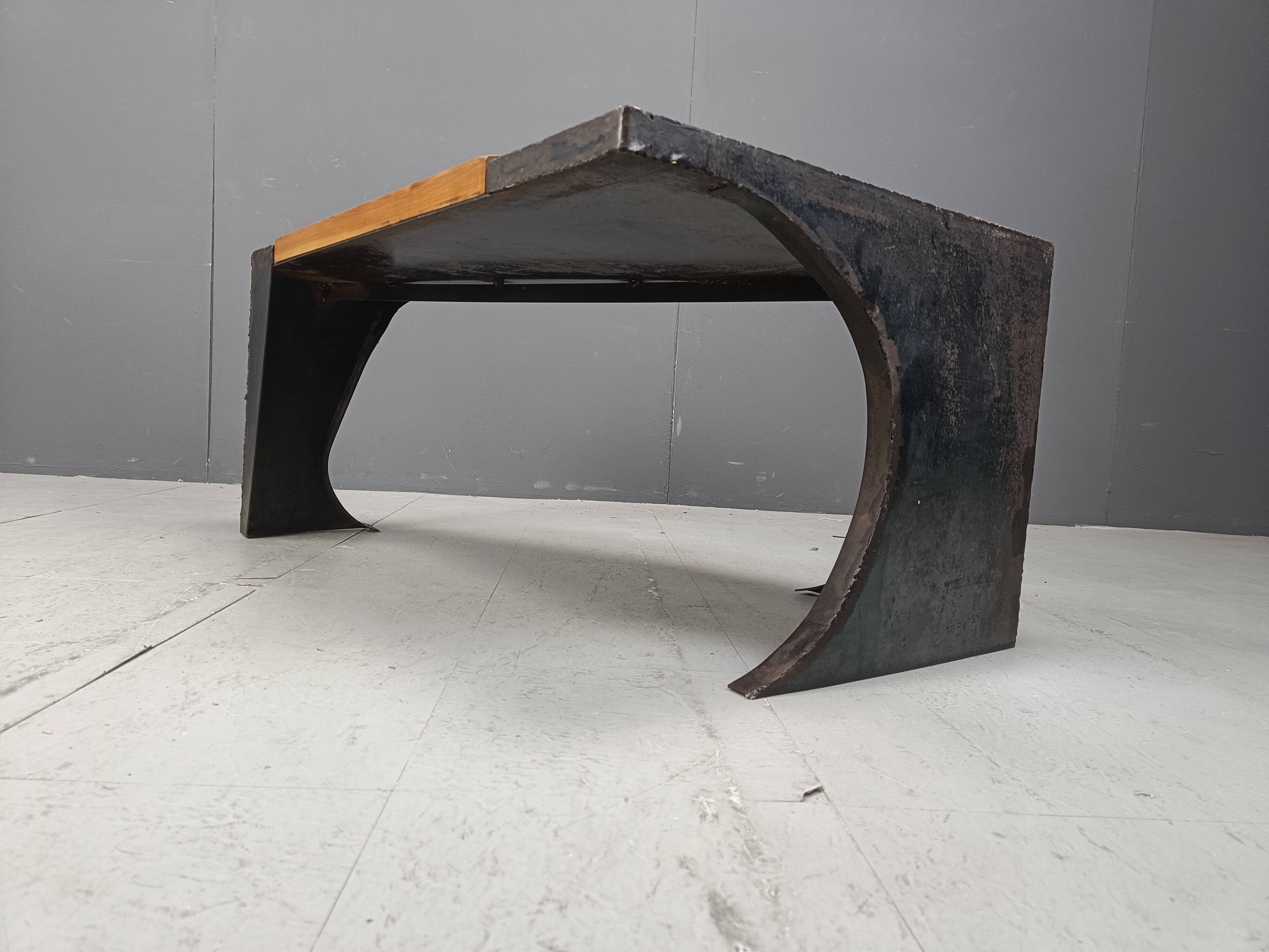 Brutalist coffee table, 1970s