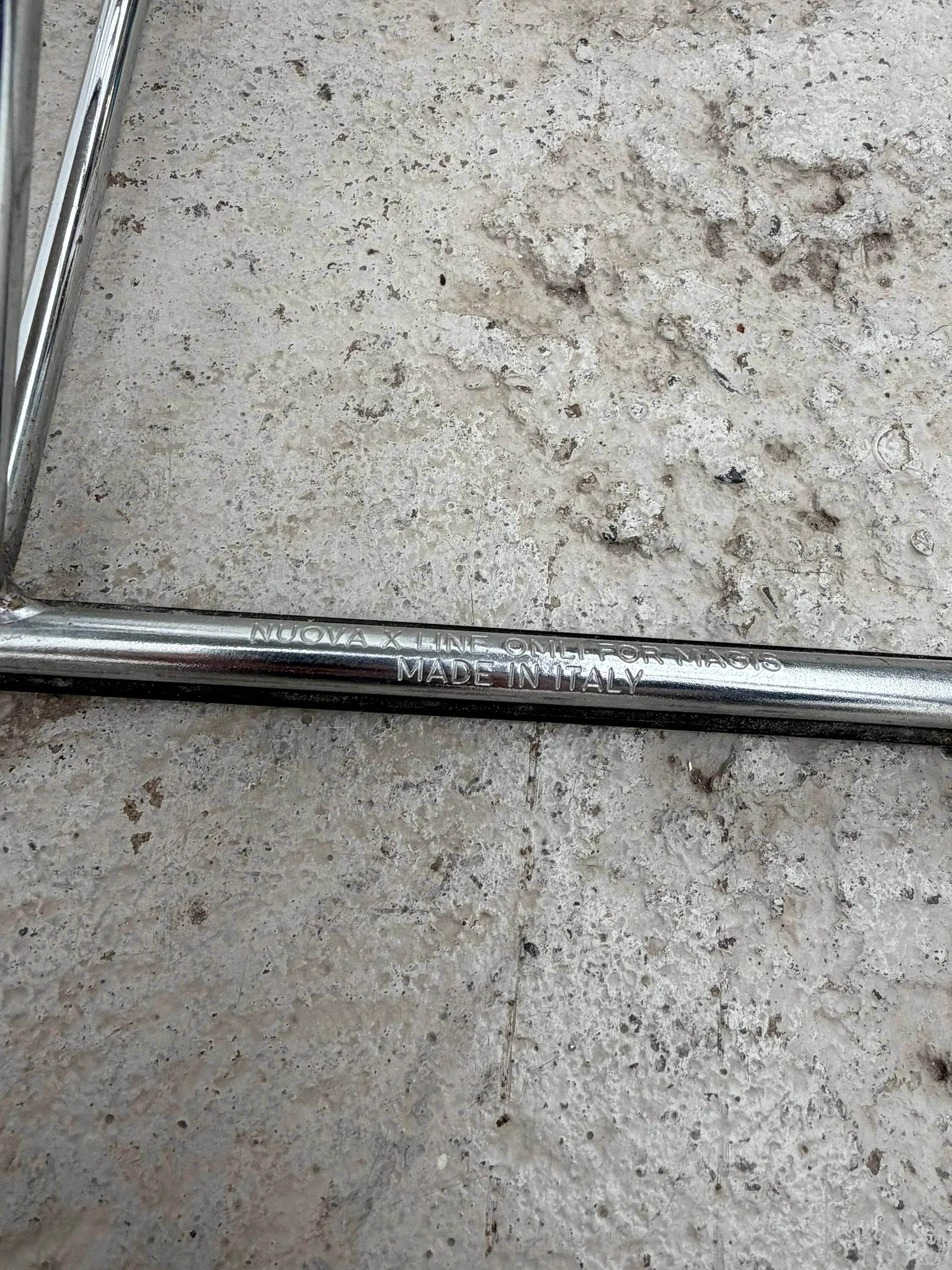 Nuova X Line chair for Magis in chrome, Italy 1980