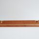 Wall coat rack with hat shelf made of wood and cords, Mid Century coat rack