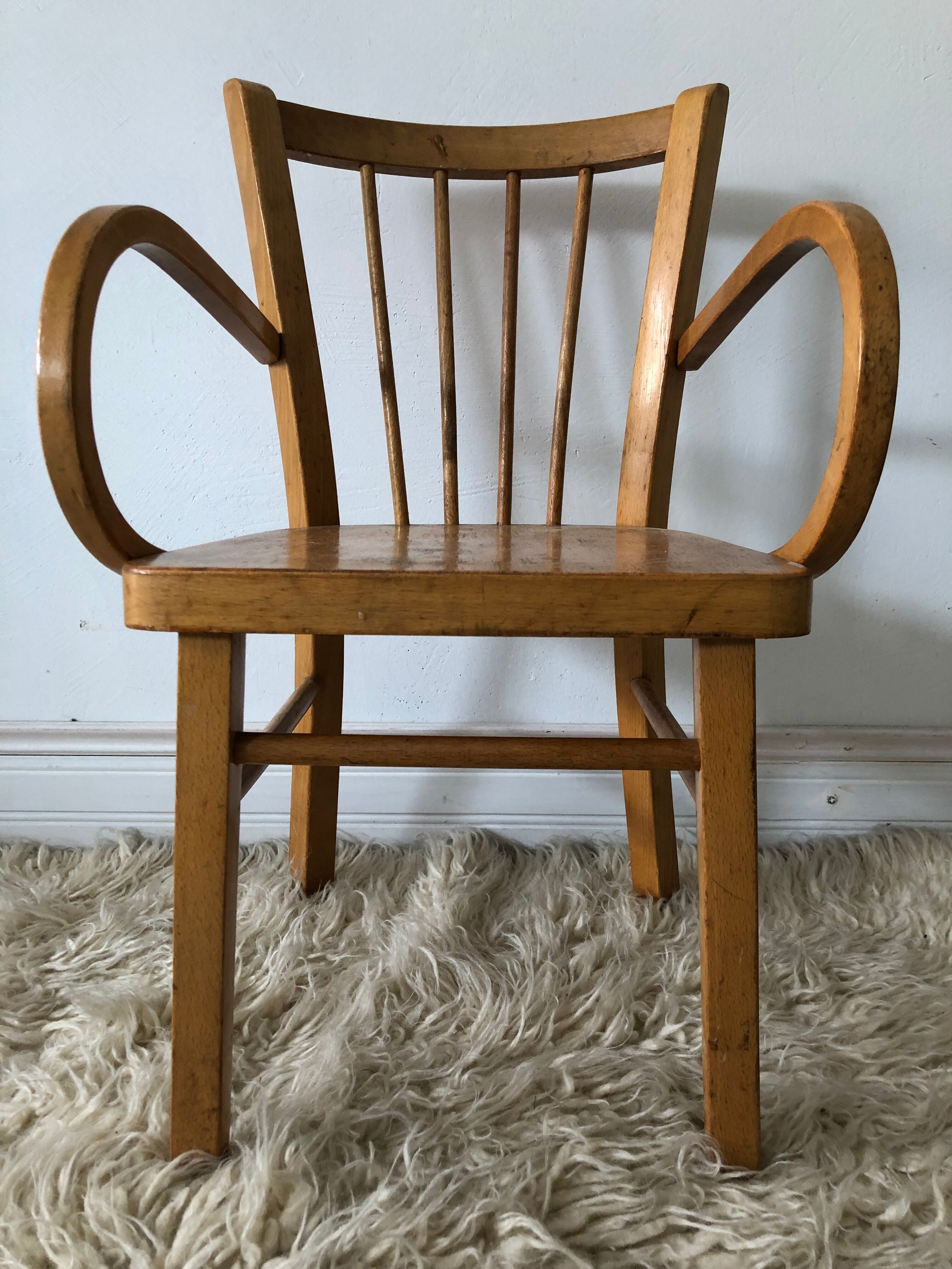 Bistro style vintage armchair
