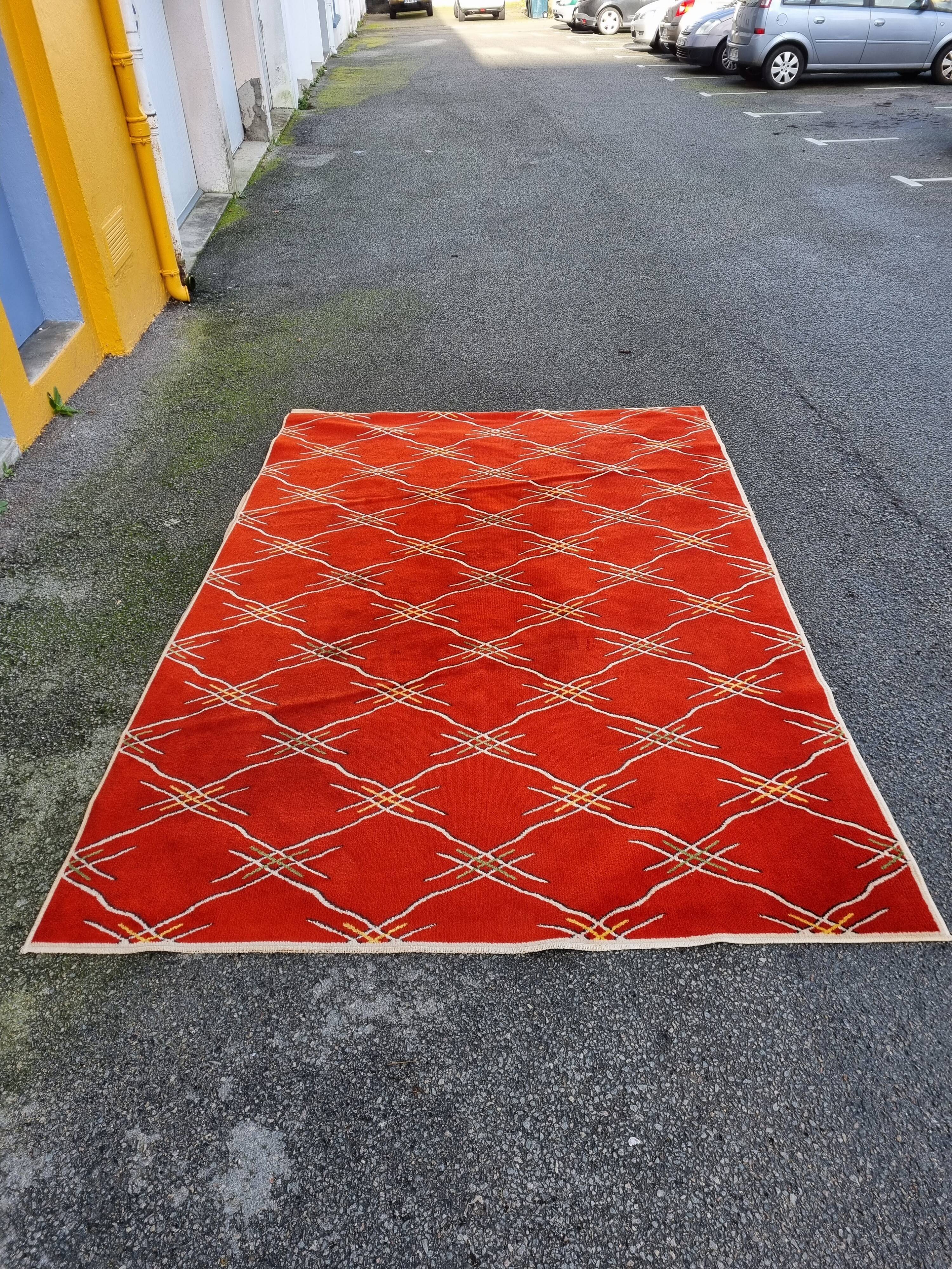 Carpet of 1970 red 280x200cm
