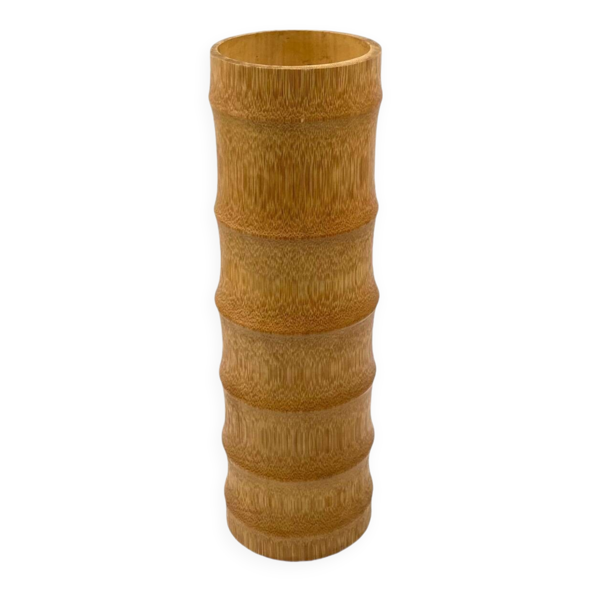 Hollywood regency bamboo vase, Italy 1970