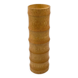 Vase en bambou Hollywood Regency, Italie 1970