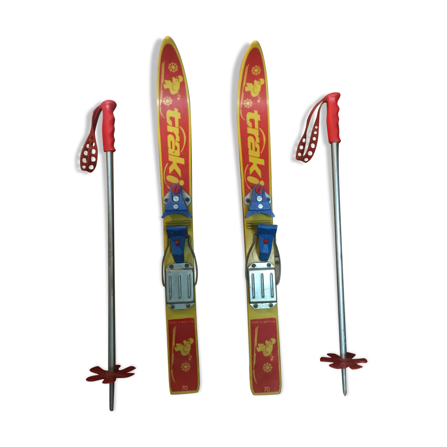 Vintage children's ski pair