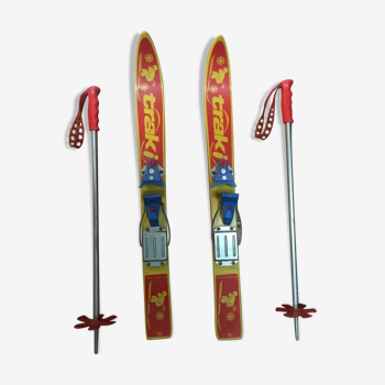 Paire de ski enfant vintage