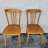 Paire de chaises bistrot monoibloc