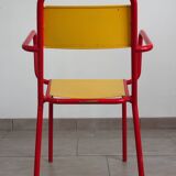 Stella metal armchair, indislocable, 50s