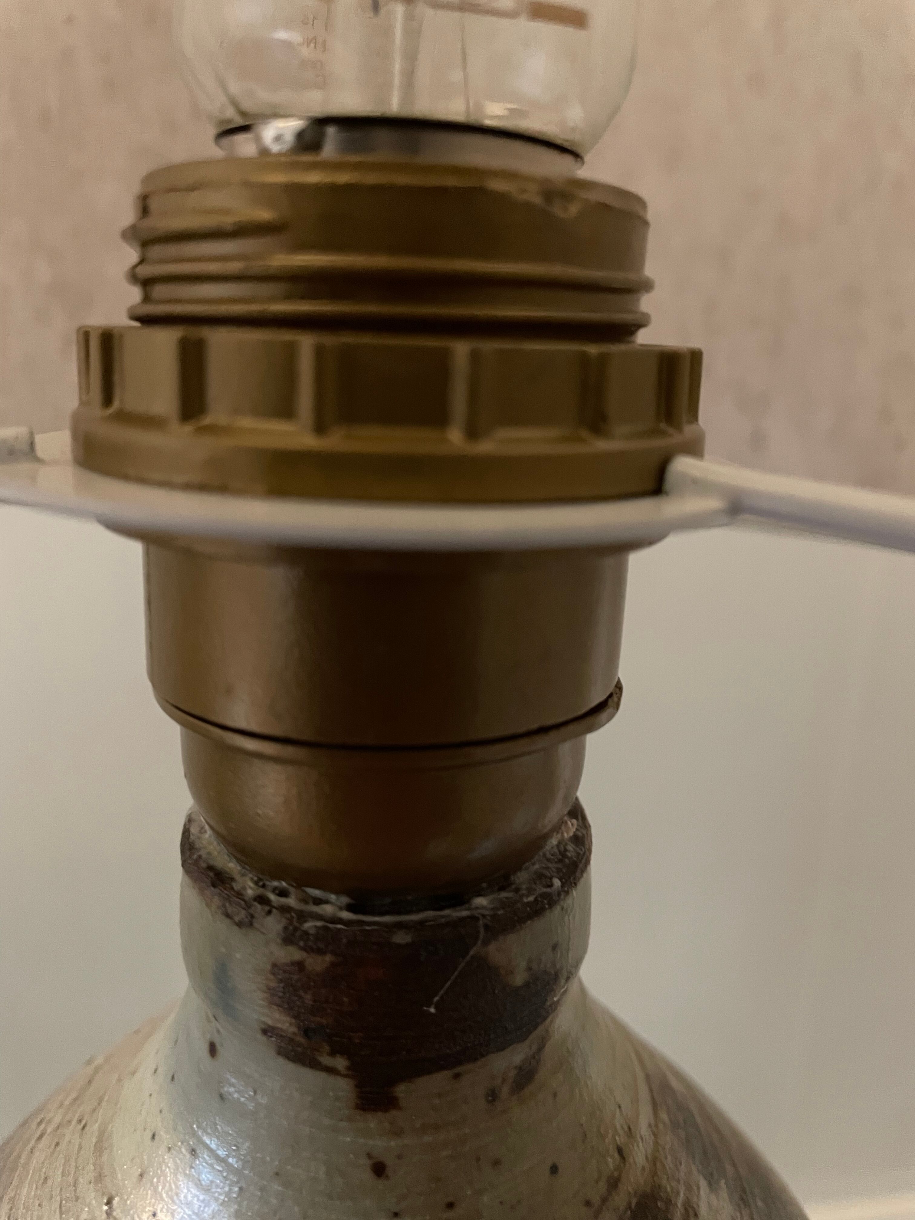 Lampe en grès vernissé