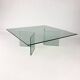 Table Basse Postmoderne en Verre, 1980s