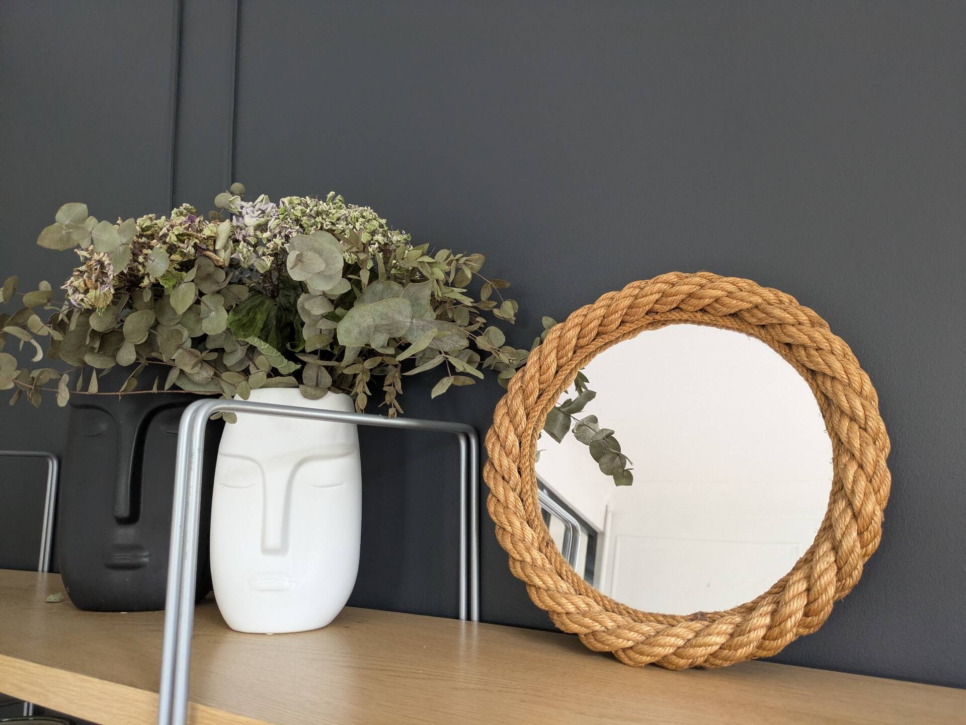 Mid Century Mirror Audoux and Minet