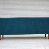 1970s, Danish 3-seater sofa, furniture wool, teak wood.