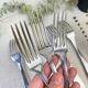 6 vintage stainless steel forks vlm italia