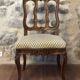 Antique dining set. Table 1.58 m x 1.10 m + 6 chairs from the 1920s.