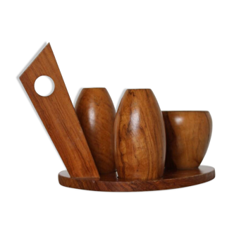 walnut salt & pepper set