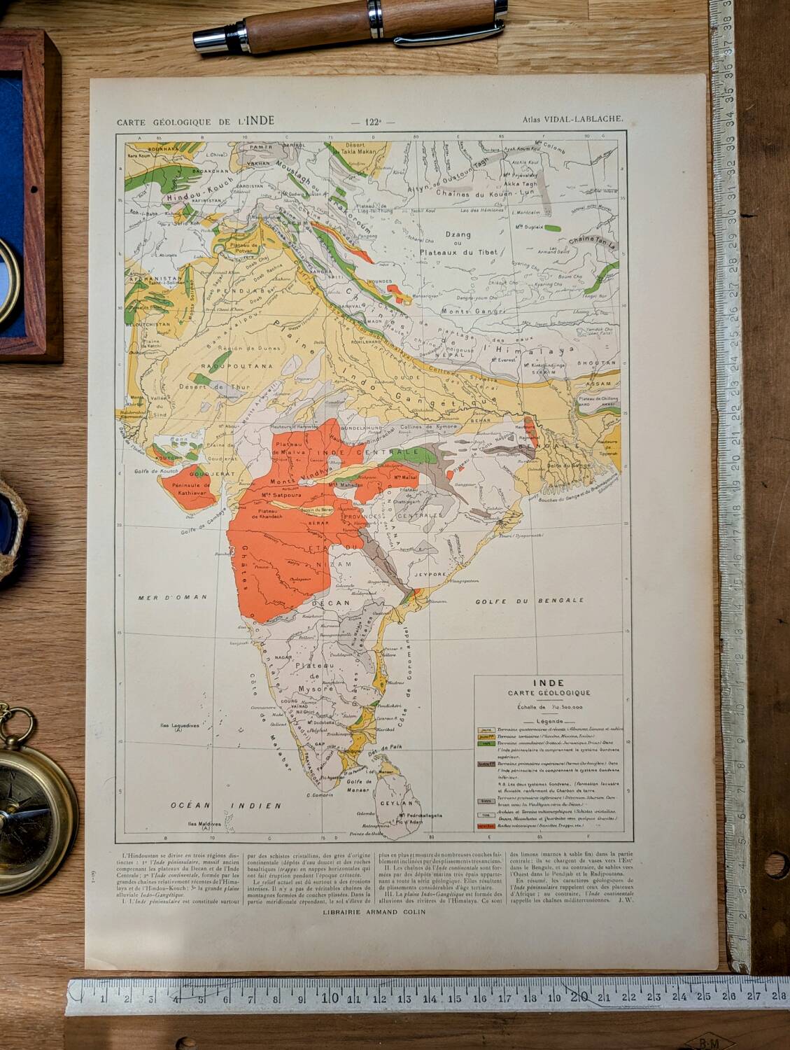 Printed in 1909, Geology of India.