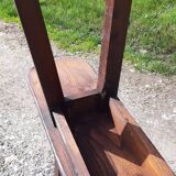 Pair of country banks in chêne