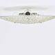 Round textured glass ceiling light J. T. Kalmar mid-century, Austria, 1960s