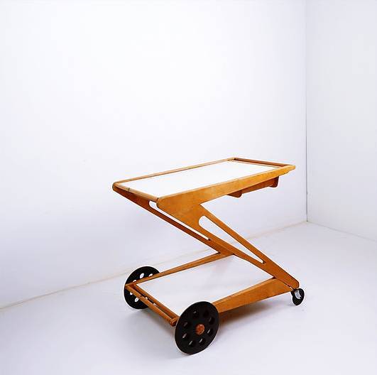 "Mobilo PE03" Serving Trolley by Cees Braakman for Pastoe, 1950s
