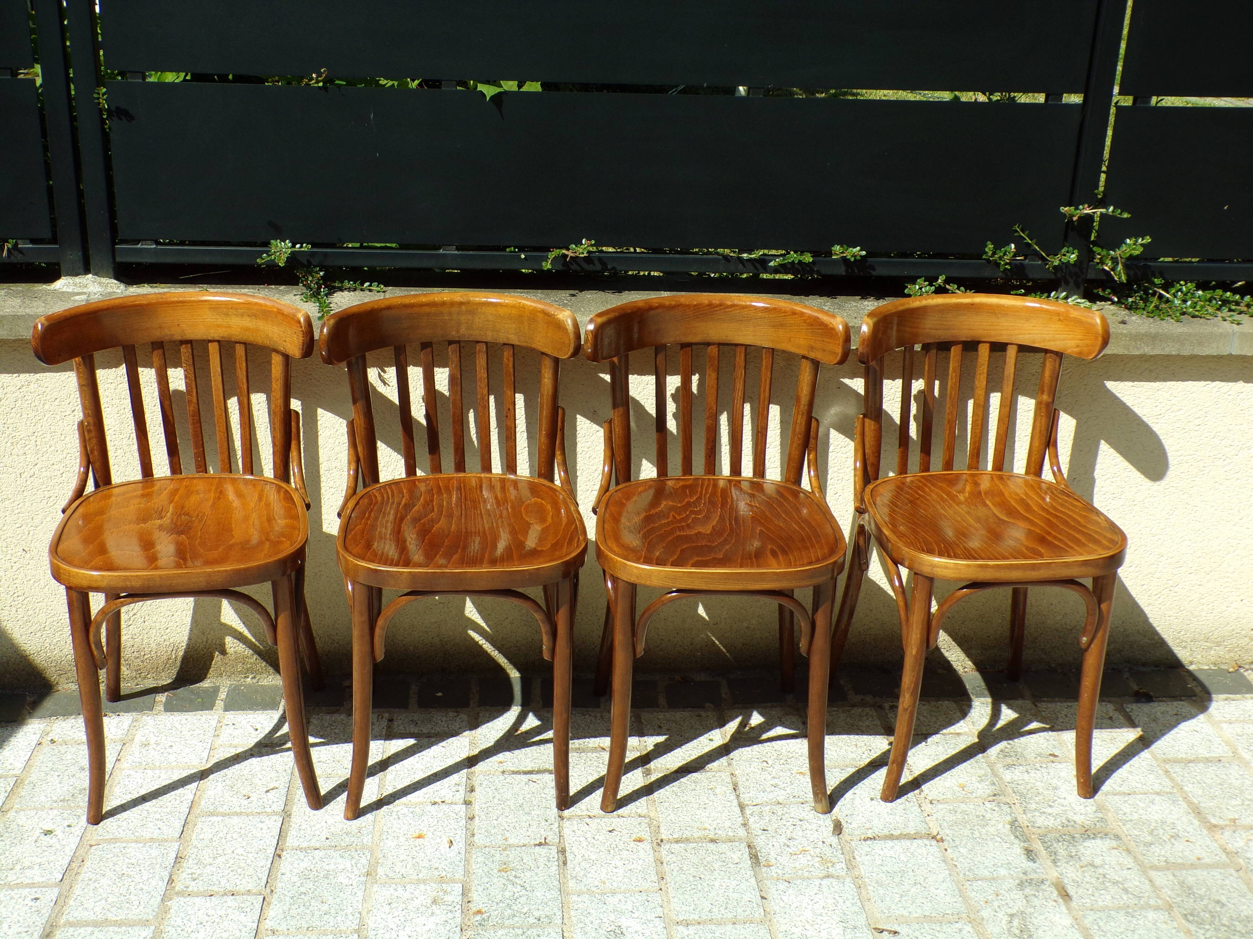 Set of 4 vintage bistro chairs