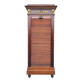 Meuble de notaire Napoléon III, classeur à rideaux, secrétaire