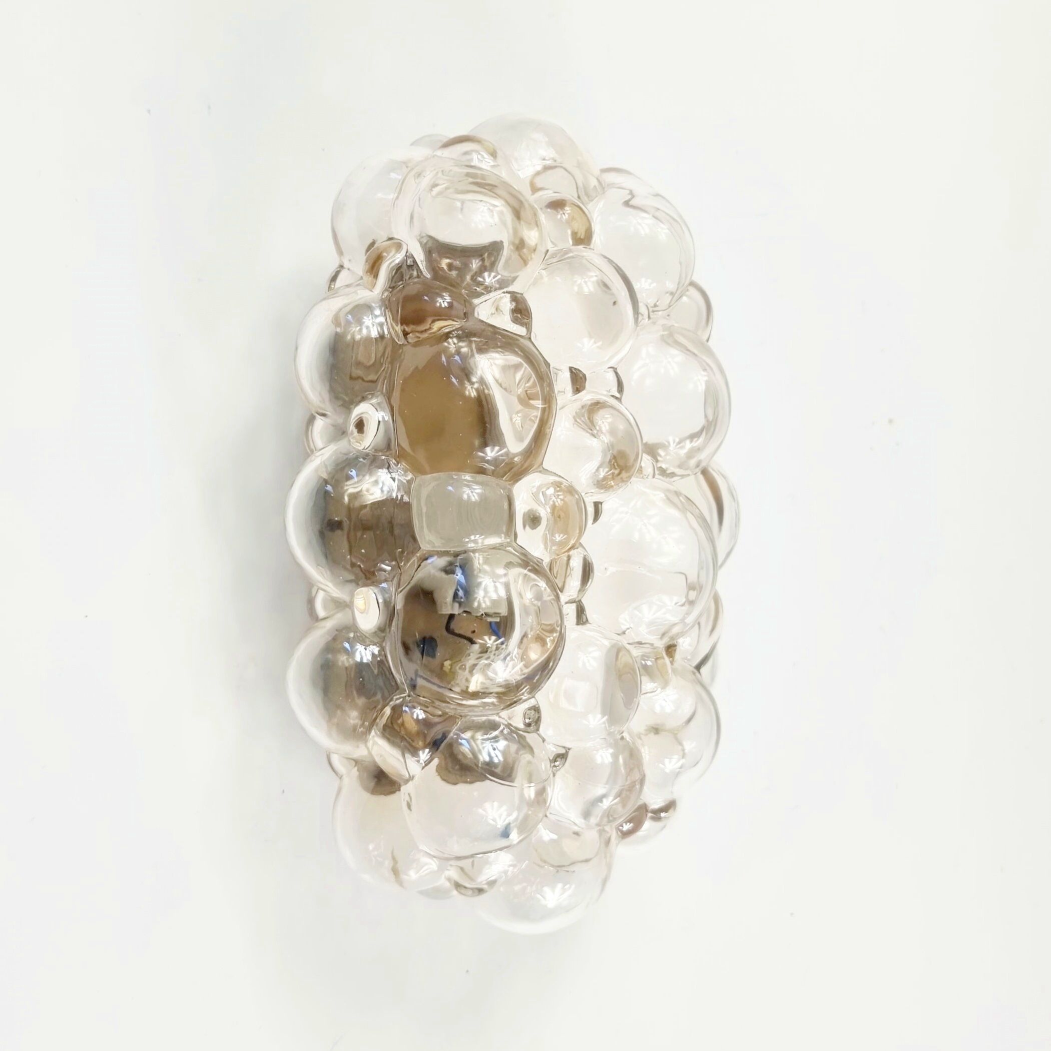 Bubble glass wall light by helena tynell for limburg, germany, 1960s