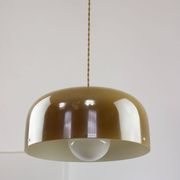 Suspension en brun de l'ère spatiale de Guzzini, années 1960