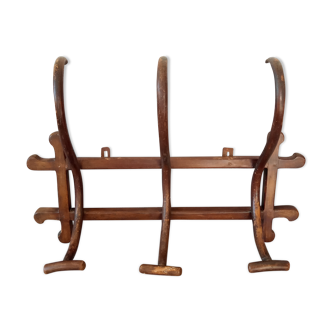 Coat rack in curved wood circa 1900