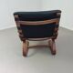 2 x leather lounge chairs