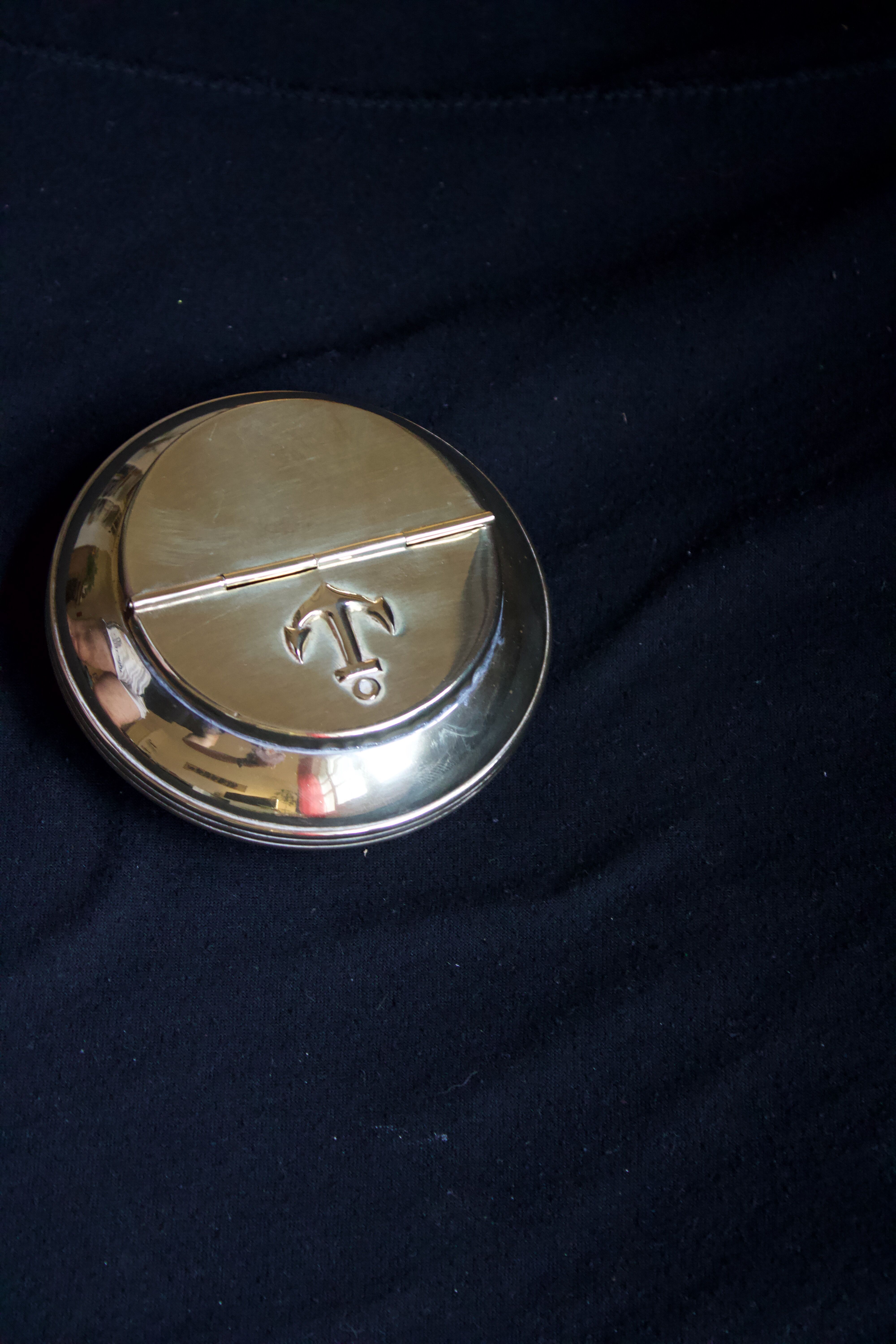 Vintage ocean liner ashtray - navigation - navy - In perfect Laiton state - 60s