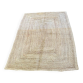 Natural rectangular Scandinavian jute rug 160x230cm