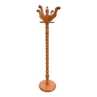 Vintage wooden coat rack, 1970