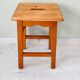 Rustic stool in solid pine