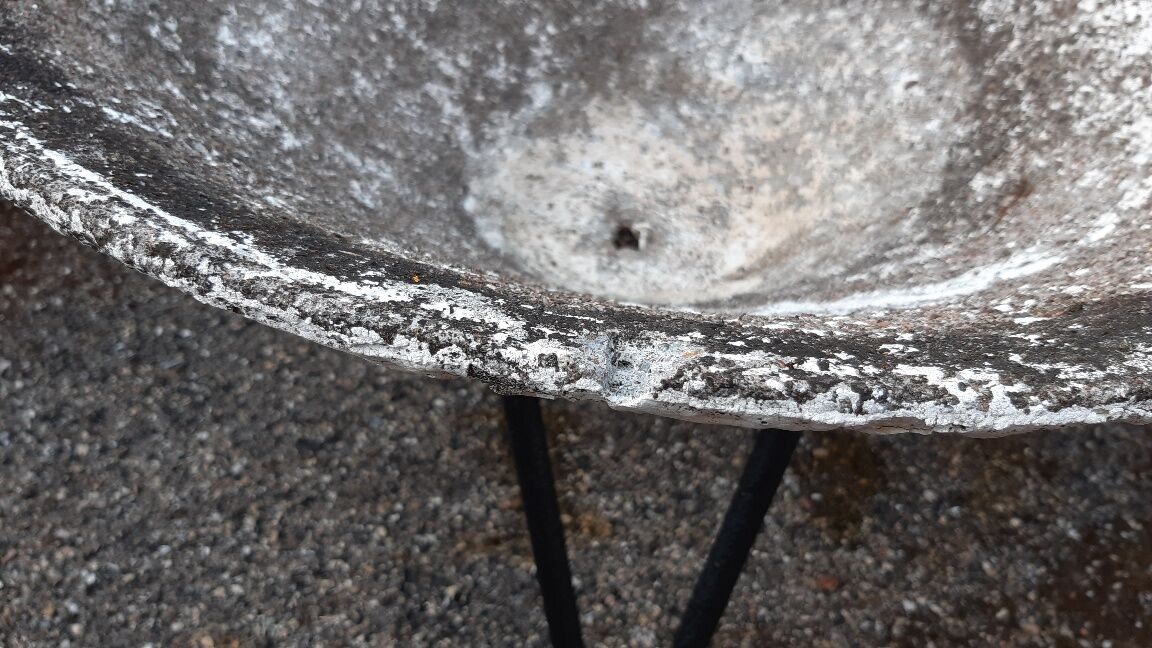 Conical planter on tripod stand 1950
