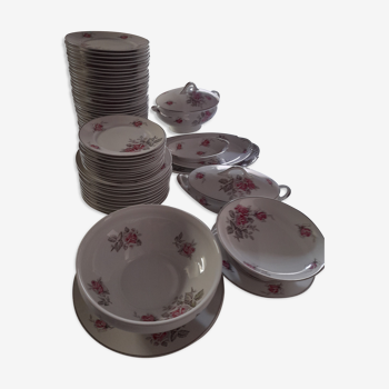 Service vaisselle vintage porcelaine Limoges Legrand et Cie