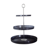 Serviteur 3 plateaux plexiglas années 70