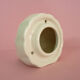 Old wall toothbrush holder or antique pencil holder, old ceramic brush pot