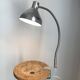 Vintage 1950s industrial factory lamp Jumo GS3, almost new - 60 cm