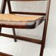 Chaise pliante cannée